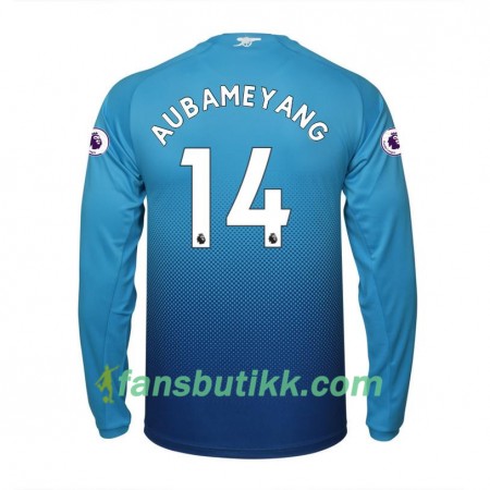Fotballdrakt Arsenal Aubameyang 14 Bortetrøye 2017-2018 Langermet