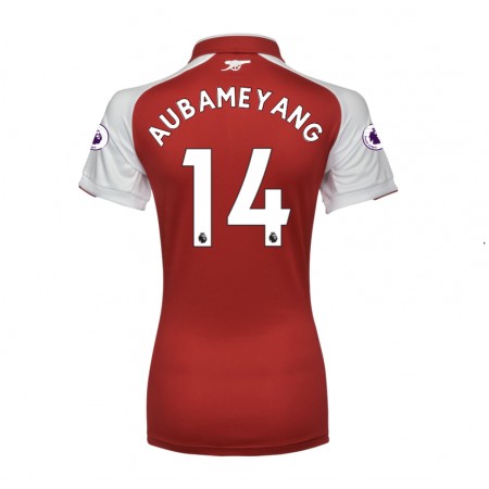 Fotballdrakt Arsenal Aubameyang 14 Dame Hjemmetrøye 2017-2018 Kortermet