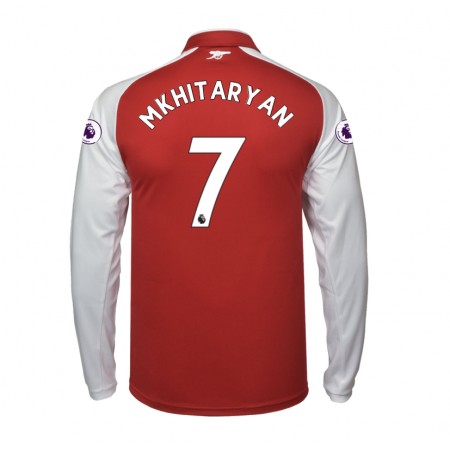 Fotballdrakt Arsenal Henrikh Mkhitaryan 7 Hjemmetrøye 2017-2018 Langermet