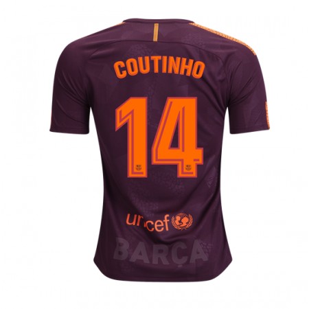 Fotballdrakt FC Barcelona Philippe Coutinho 14 Tredjetrøye 2017-2018 Kortermet