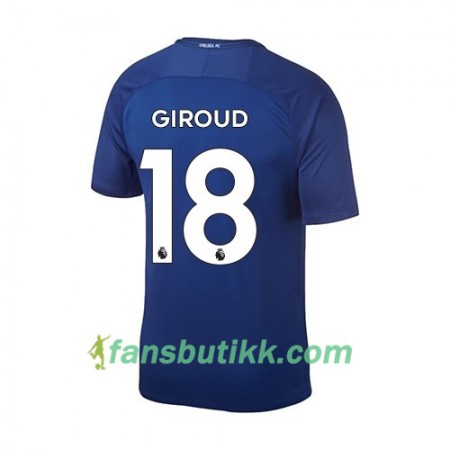 Fotballdrakt Chelsea Olivier Giroud 18 Hjemmetrøye 2017-2018 Kortermet