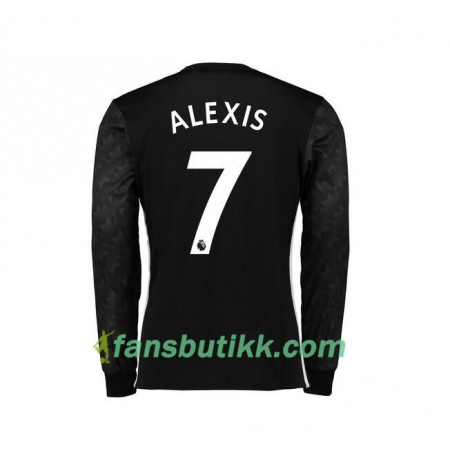 Fotballdrakt Manchester United Alexis Sanchez 7 Bortetrøye 2017-2018 Langermet