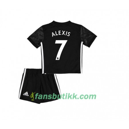 Fotballdrakt Manchester United Alexis Sanchez 7 Barn Bortetrøye 2017-2018 Kortermet
