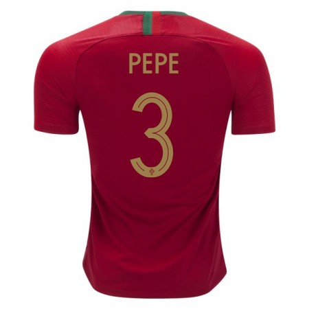 Fotball-VM 2018 Portugal drakt Pepe 3 Hjemmetrøye