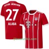 Fotballdrakt FC Bayern München Alaba 27 Hjemmetrøye 2017-2018 Kortermet