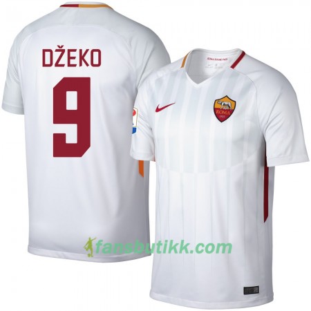 Fotballdrakt AS Roma Dzeko 9 Bortetrøye 2017-2018 Kortermet