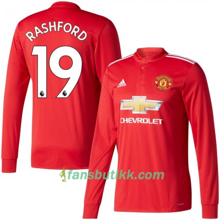 Fotballdrakt Manchester United Rashford Hjemmetrøye 2017-2018 Langermet