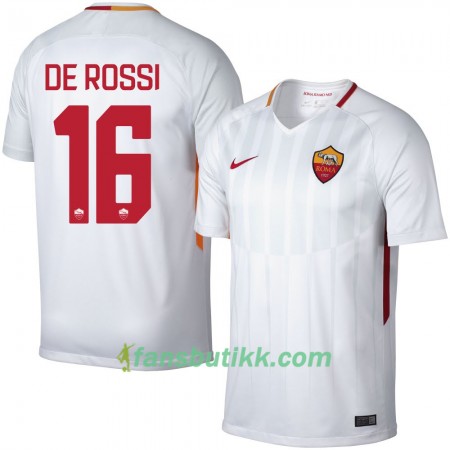 Fotballdrakt AS Roma De Rossi 16 Bortetrøye 2017-2018 Kortermet