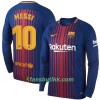 Fotballdrakt FC Barcelona Messi Hjemmetrøye 2017-2018 Langermet