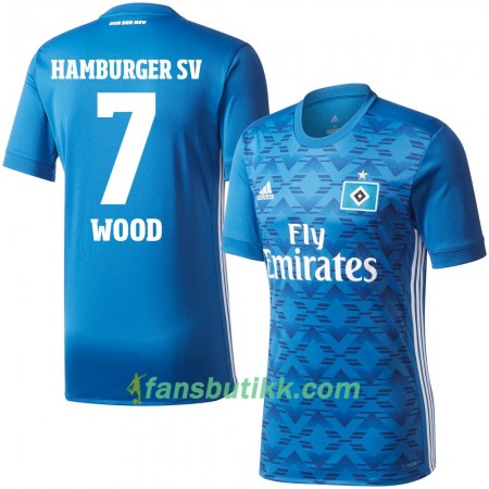 Fotballdrakt Hamburger SV Wood 7 Bortetrøye 2017-2018 Kortermet