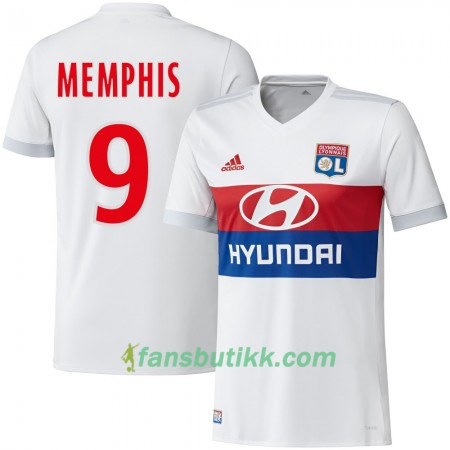 Fotballdrakt Olympique Lyonnais Memphis Hjemmetrøye 2017-2018 Kortermet