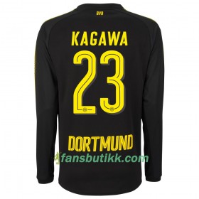 Fotballdrakt Borussia Dortmund Kagawa 23 Bortetrøye 2017-2018 Langermet