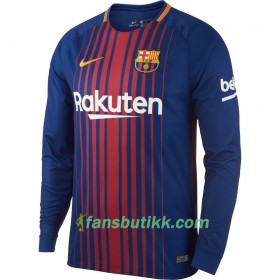 Fotballdrakt FC Barcelona S. Roberto Hjemmetrøye 2017-2018 Langermet