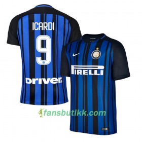 Fotballdrakt Inter Icardi 9 Hjemmetrøye 2017-2018 Kortermet