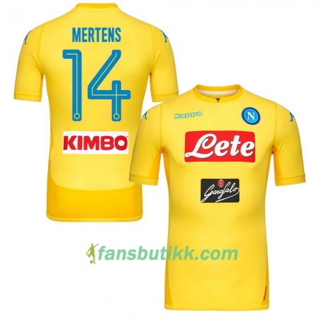 Fotballdrakt SSC Napoli Mertens 14 Bortetrøye 2017-2018 Kortermet