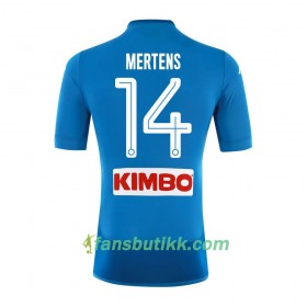 Fotballdrakt SSC Napoli Mertens 14 Hjemmetrøye 2017-2018 Kortermet