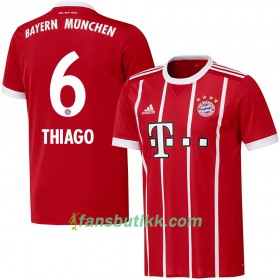 Fotballdrakt FC Bayern München Thiago 6 Hjemmetrøye 2017-2018 Kortermet