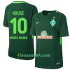 Fotballdrakt Werder Bremen Kruse 10 Hjemmetrøye 2017-2018 Kortermet