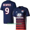 Fotballdrakt Olympique Lyonnais Memphis Bortetrøye 2017-2018 Kortermet
