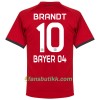 Fotballdrakt Bayer 04 Leverkusen Brandt 10 Bortetrøye 2017-2018 Kortermet