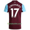 Fotballdrakt West Ham United Chicharito 17 Hjemmetrøye 2017-2018 Kortermet