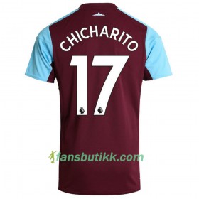 Fotballdrakt West Ham United Chicharito 17 Hjemmetrøye 2017-2018 Kortermet