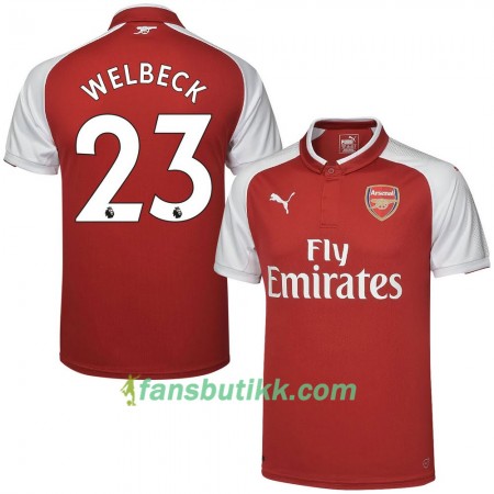 Fotballdrakt Arsenal Welbeck Hjemmetrøye 2017-2018 Kortermet