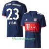 Fotballdrakt FC Bayern München Vidal 23 Bortetrøye 2017-2018 Kortermet