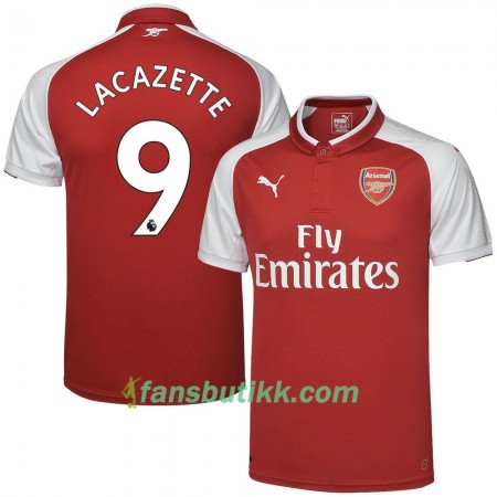 Fotballdrakt Arsenal Lacazette Hjemmetrøye 2017-2018 Kortermet
