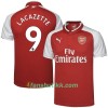 Fotballdrakt Arsenal Lacazette Hjemmetrøye 2017-2018 Kortermet