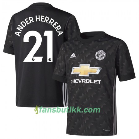 Fotballdrakt Manchester United Ander Herrera Bortetrøye 2017-2018 Kortermet