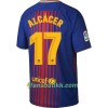 Fotballdrakt FC Barcelona Alcácer 17 Hjemmetrøye 2017-2018 Kortermet