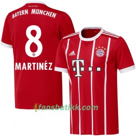 Fotballdrakt FC Bayern München Martinez 8 Hjemmetrøye 2017-2018 Kortermet