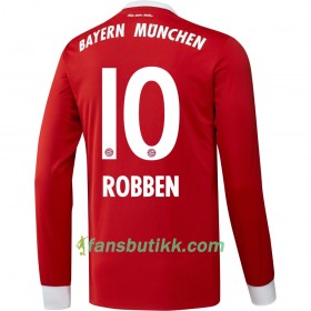 Fotballdrakt FC Bayern München Robben 10 Hjemmetrøye 2017-2018 Langermet