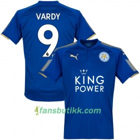 Fotballdrakt Leicester City Vardy Hjemmetrøye 2017-2018 Kortermet