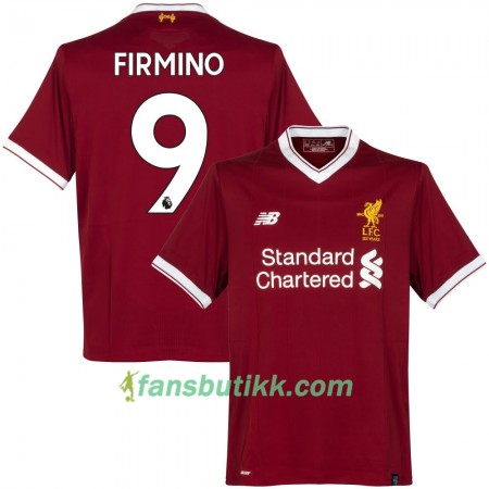 Fotballdrakt Liverpool Firmino Hjemmetrøye 2017-2018 Kortermet