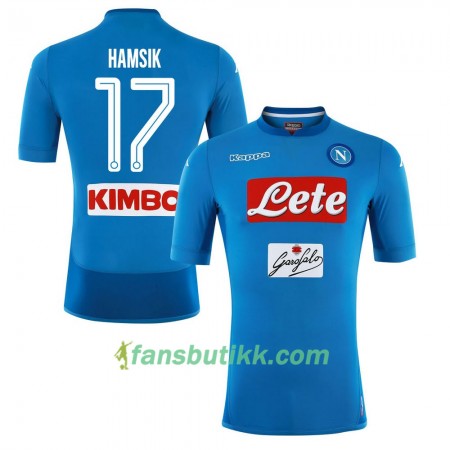 Fotballdrakt SSC Napoli Hamsik 17 Hjemmetrøye 2017-2018 Kortermet