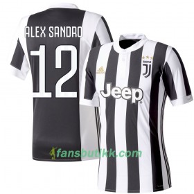 Fotballdrakt Juventus Alex Sandro 12 Hjemmetrøye 2017-2018 Kortermet