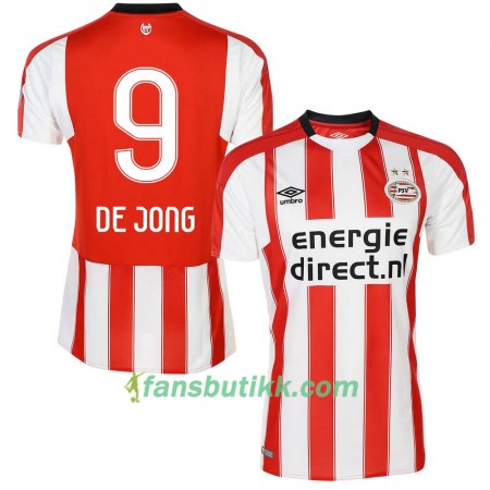 Fotballdrakt PSV De Jong 9 Hjemmetrøye 2017-2018 Kortermet