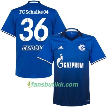 Fotballdrakt FC Schalke 04 Embolo 36 Hjemmetrøye 2017-2018 Kortermet