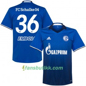 Fotballdrakt FC Schalke 04 Embolo 36 Hjemmetrøye 2017-2018 Kortermet
