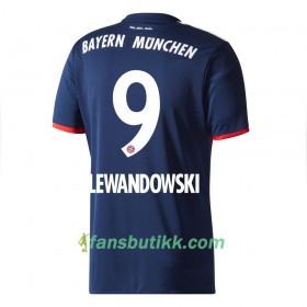 Fotballdrakt FC Bayern München Lewandowski 9 Bortetrøye 2017-2018 Kortermet