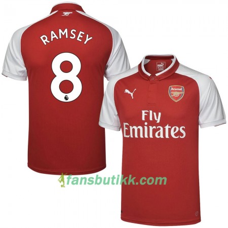 Fotballdrakt Arsenal Ramsey Hjemmetrøye 2017-2018 Kortermet