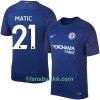Fotballdrakt Chelsea Matic Hjemmetrøye 2017-2018 Kortermet