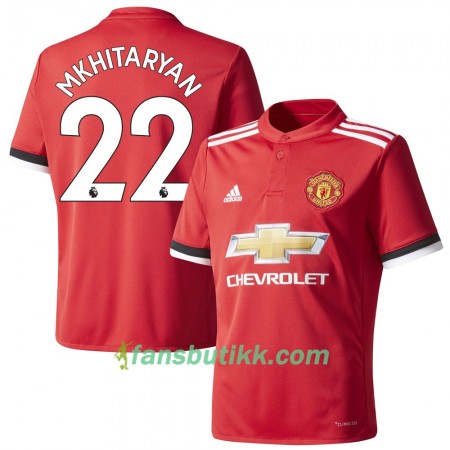 Fotballdrakt Manchester United Mkhitaryan 22 Hjemmetrøye 2017-2018 Kortermet