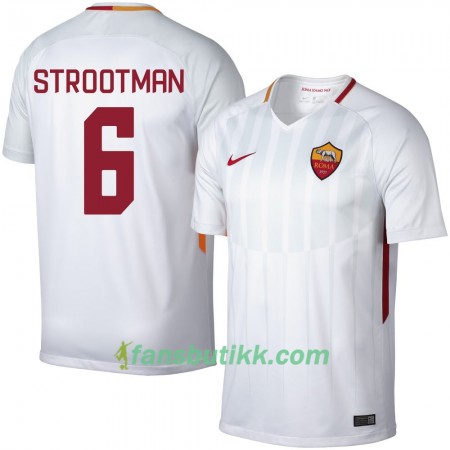 Fotballdrakt AS Roma Strootman 6 Bortetrøye 2017-2018 Kortermet