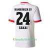 Fotballdrakt Hamburger SV Sakai 24 Hjemmetrøye 2017-2018 Kortermet