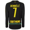 Fotballdrakt Borussia Dortmund Dembélé 7 Bortetrøye 2017-2018 Langermet
