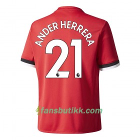 Fotballdrakt Manchester United Ander Herrera Hjemmetrøye 2017-2018 Kortermet