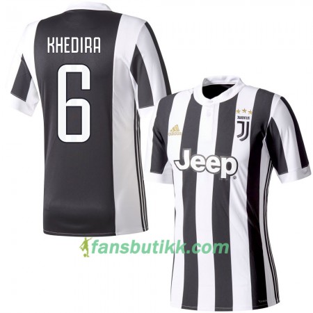Fotballdrakt Juventus Khedira 6 Hjemmetrøye 2017-2018 Kortermet